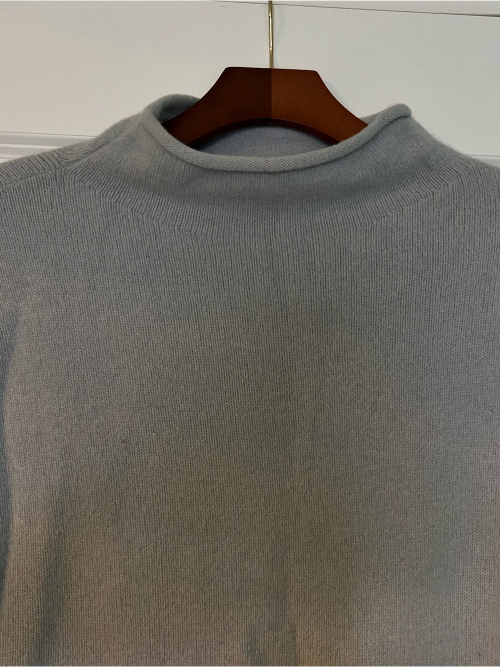 Madewell Periwinkle Blue Oversized Cashmere Rollneck Sweater